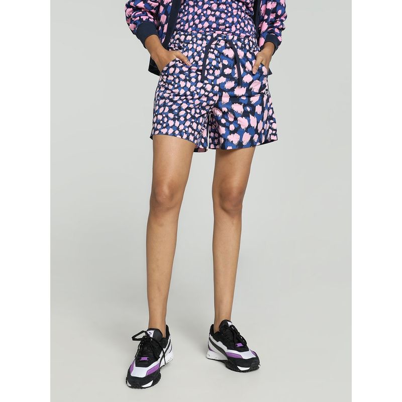 Puma Downtown Woven Kitten Women's Blue Shorts (XS)