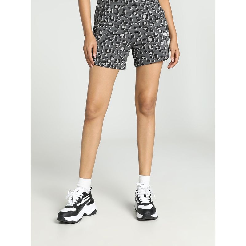 Puma Essentials+ Animal Women's Black Shorts (M)