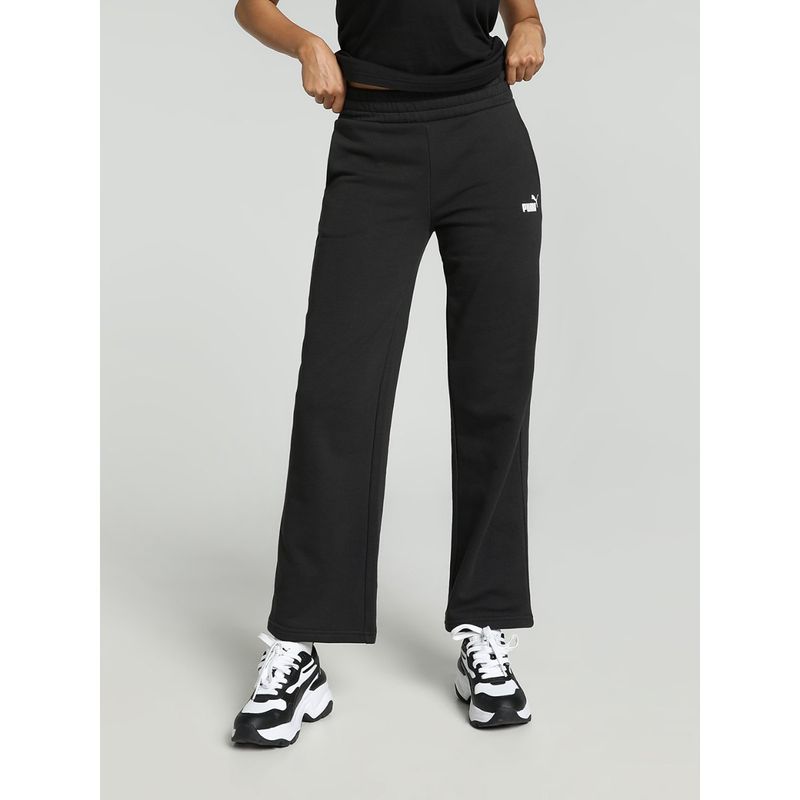 Puma Essentials+ Straight Leg Tr Women's Black Pants (L)