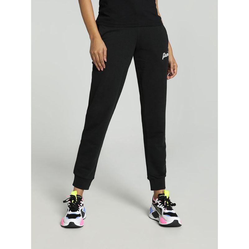 Puma Essentials Script Tr Women's Black Pants (XL)
