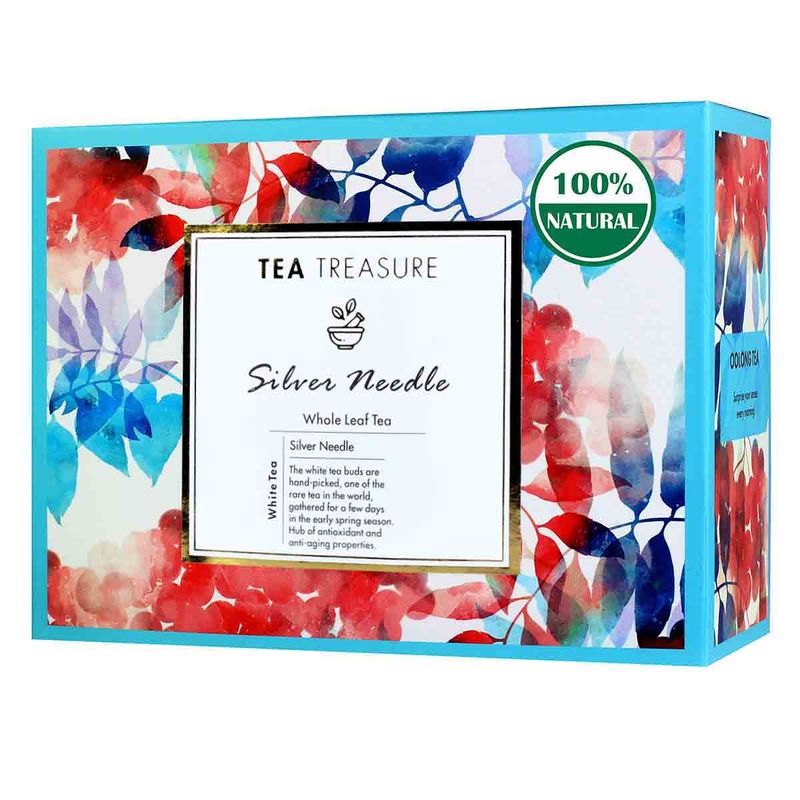 Tea Treasure Silver Needle White Tea 18 Pyramid Tea Bags