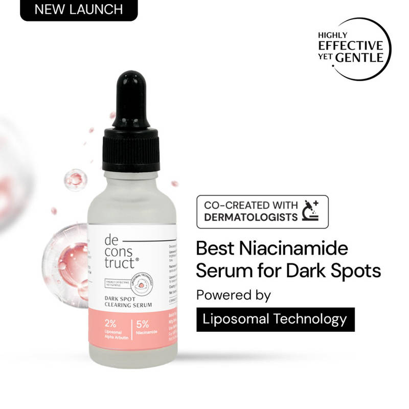 Deconstruct 5% Niacinamide Serum For Oily Skin + 2% Alpha Arbutin, Liposomal Technology, 4-In-1