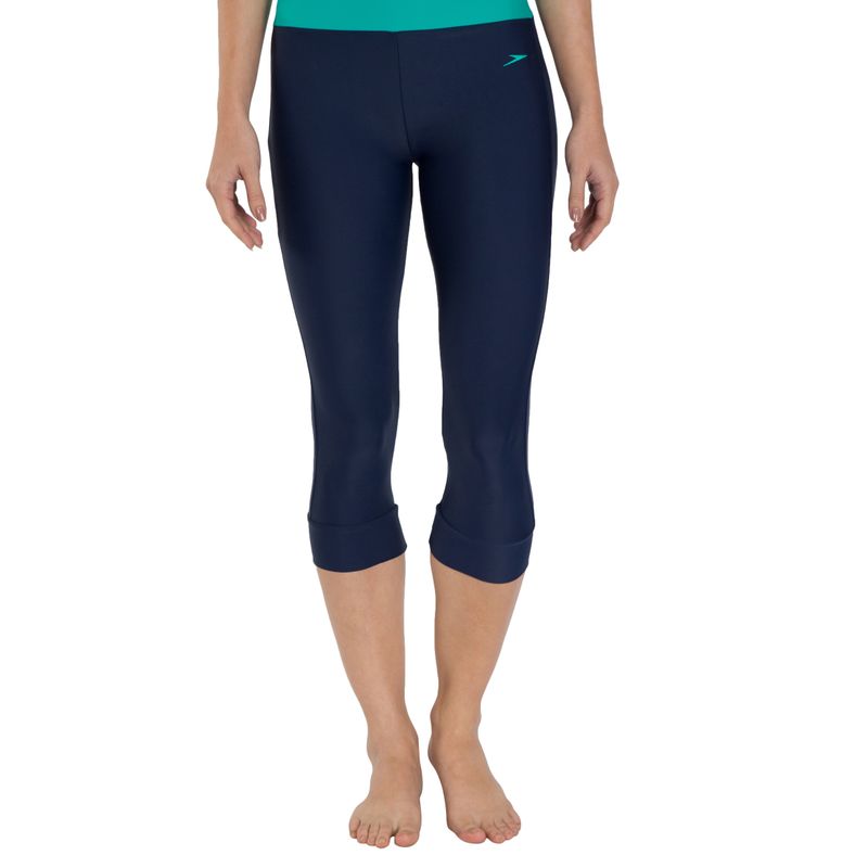Speedo Female Swimwear Solid Swim Capri Blue Buy Speedo Female
