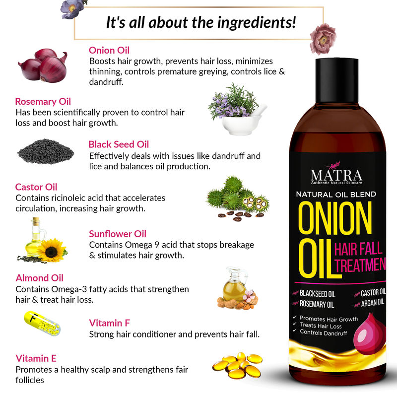 Matra Onion Hair Growth Oil For Hair Fall And Dandruff Treatment