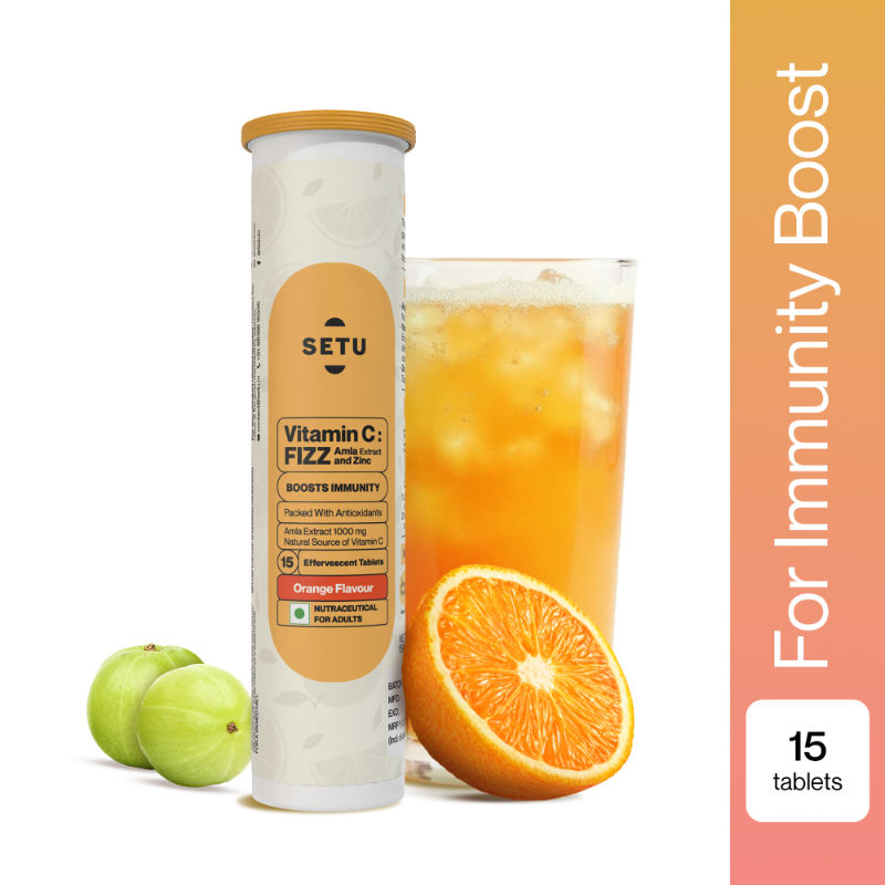 Setu Vitamin C Fizz Effervescent Tablets - Orange