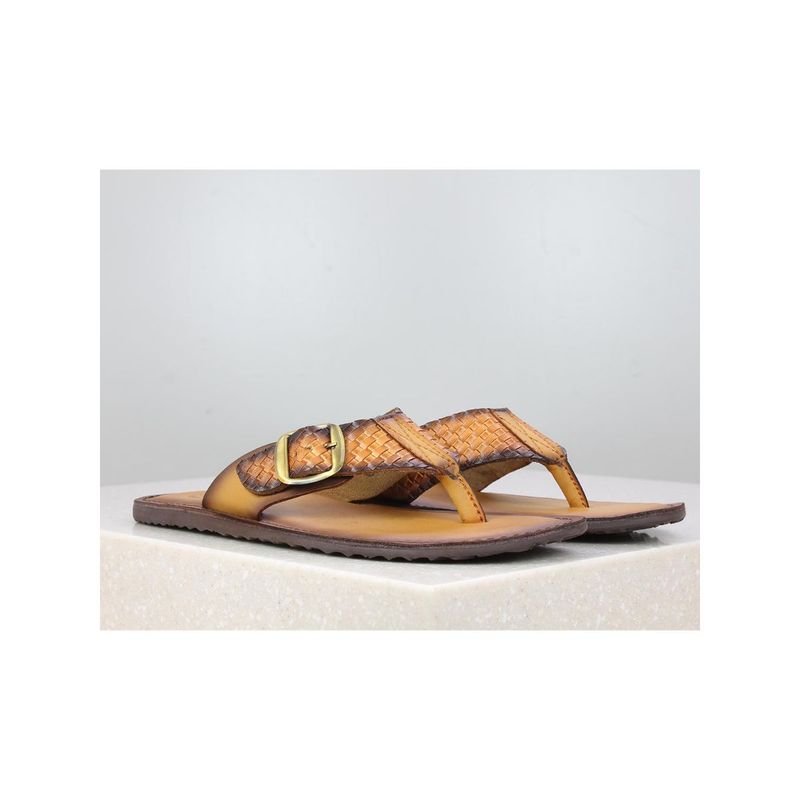 PRIVO Tan Solid Flip Flops (UK 11)