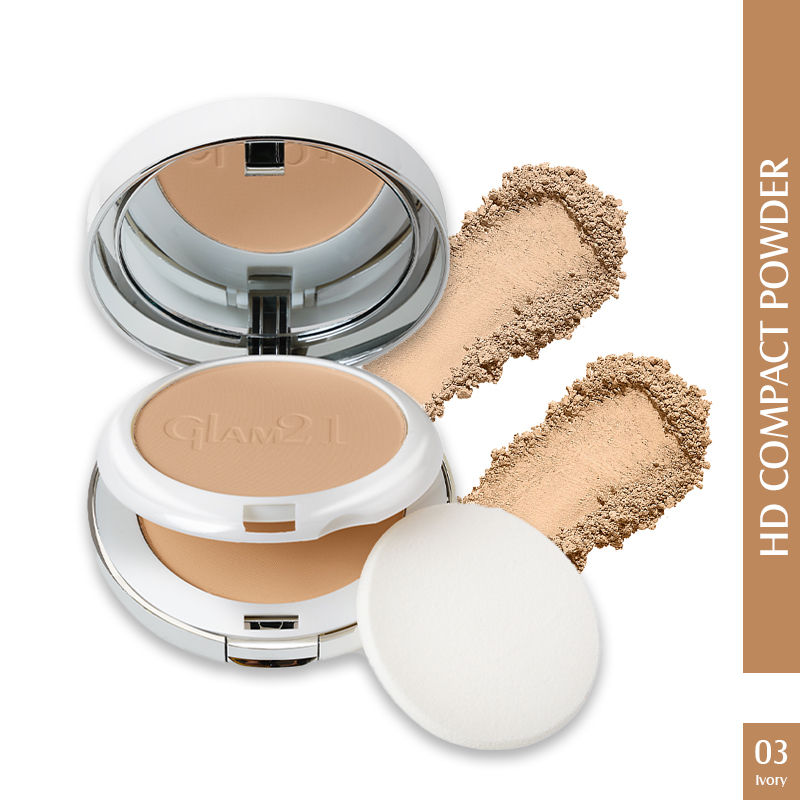 GLAM21 HD Compact Powder - Ivory