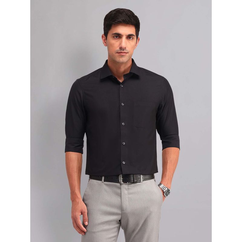 AD By Arvind Regular Fit Solid Twill Shirt (40)