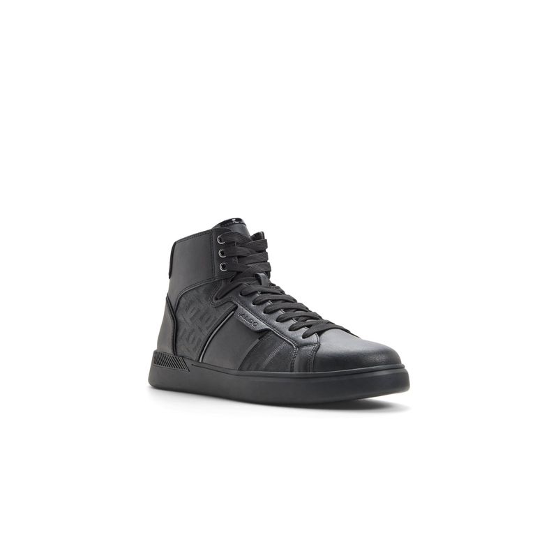 Aldo Jenner Black Men Mid Top Sneakers (UK 7)