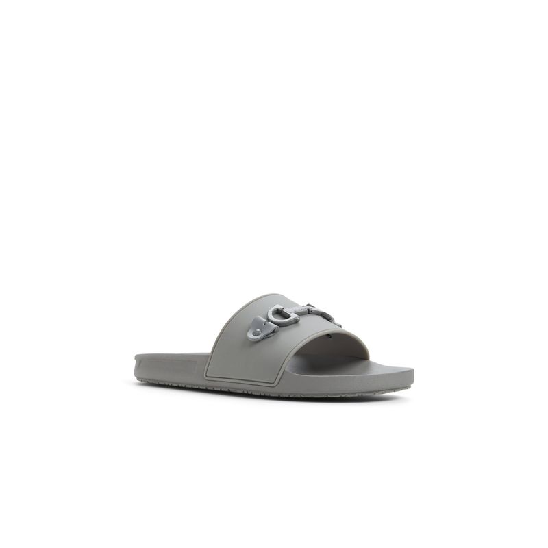 Aldo Loungeslide Grey Men Single Strap Sliders (UK 8)