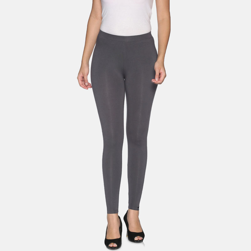 Twin Birds Women's Ankle Leggings - Navy Ribbon Radiant Series, Super Soft Viscose Elastane, Size Large