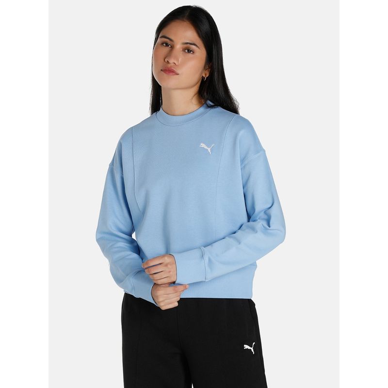 Puma Her Womens Blue Sweatshirt (XL)