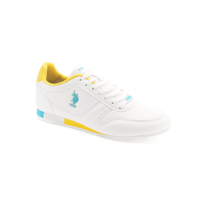 U.S. POLO ASSN. Men CLEMT 2.0 White Sneakers (UK 9)