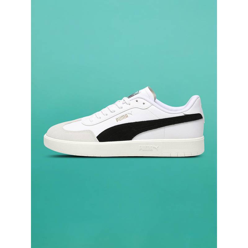 Puma Unisex Ascenso White & Black Sneakers (UK 8)