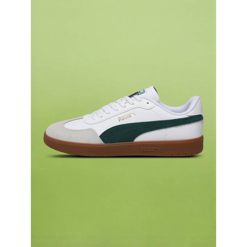 Puma Unisex Ascenso White & Green Sneakers (UK 10)
