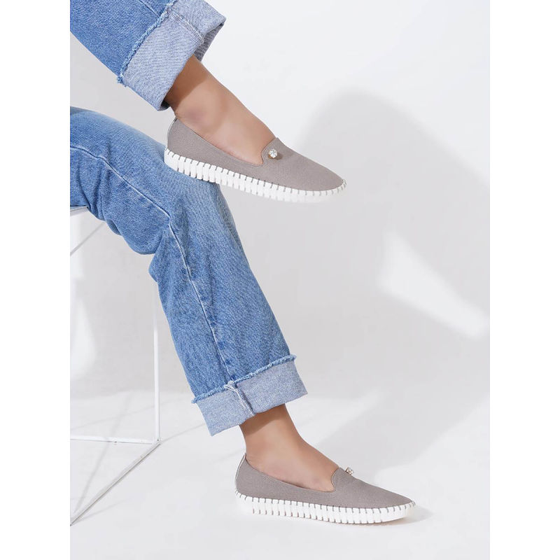 Sherrif Shoes Women Khaki Casual Solid Ballerinas (EU 36)