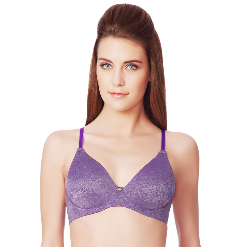 Amante Simply Chic Non-Padded Wired T-Shirt Bra - Purple (34C)