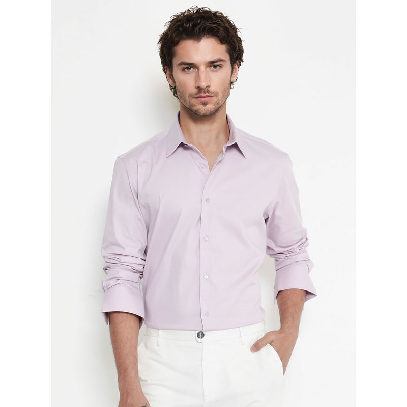 Rare Rabbit Men Pink Solid Casual Shirt (S)