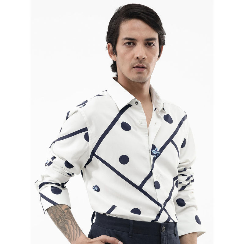 Rare Rabbit Men’s Graphic T‑Shirt (Navy) main image 1