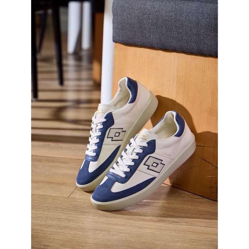 LOTTO Brasil Select OG Off White Leather Sneakers for Men (UK 6)