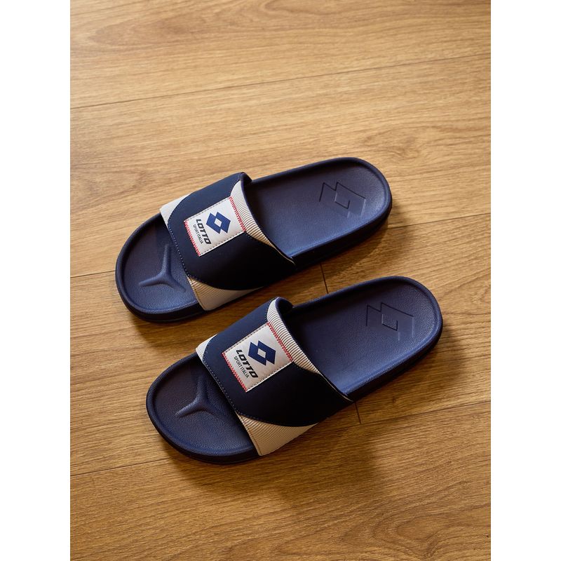 LOTTO Enduro Strip Navy Blue Sliders for Men (UK 6)