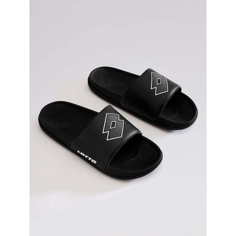 LOTTO Enduro Plus Black Sliders for Men (UK 7)