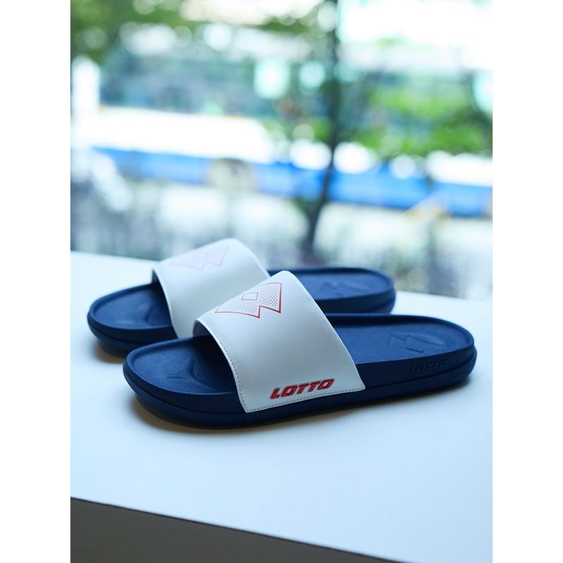 LOTTO Enduro Plus White Sliders for Men (UK 8)