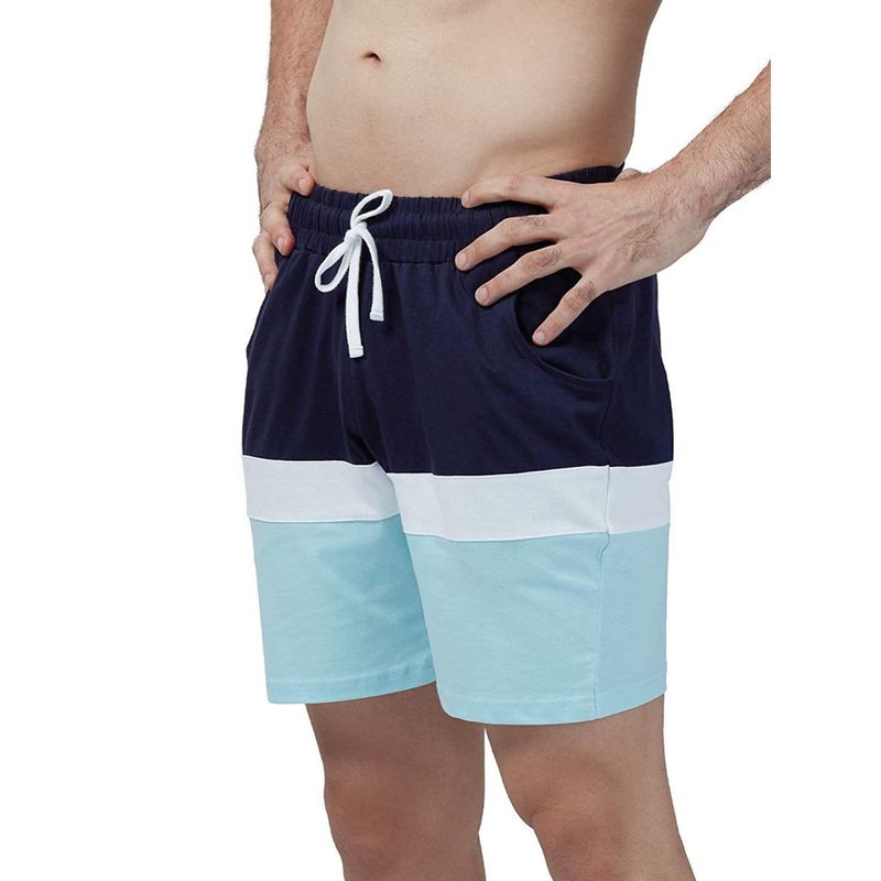 The Souled Store Men Blue And White Blue Sweatshorts (S)