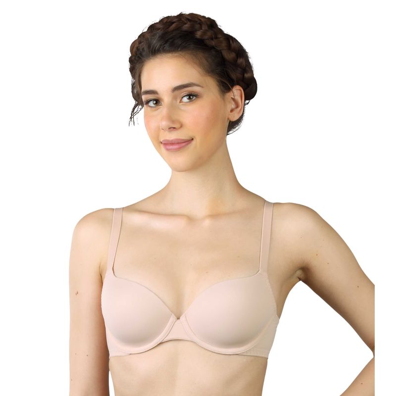 Triumph T-Shirt Bra 77 Invisible Wired Padded Support Everyday Bra - Nude (36C)