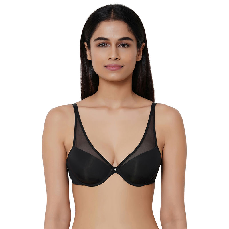 Wacoal Plunge Padded Wired 3/4Th Cup Plunge Fashion Bra - Black (36D)