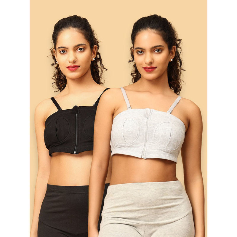 The Mom Store Nursing Pumping Bra (Pack of 2) (XL)