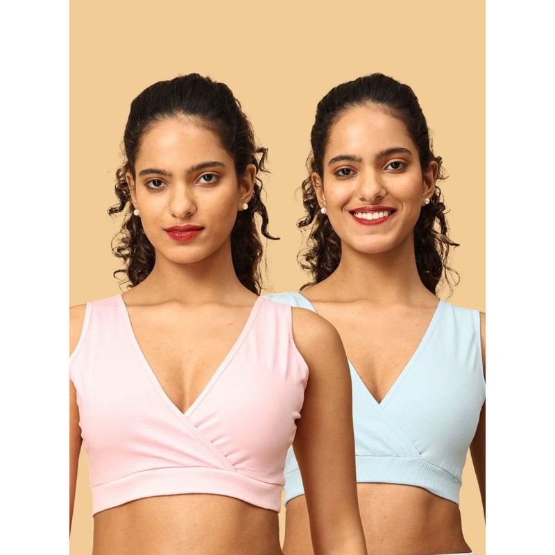 The Mom Store Maternity Nursing Sleep Bra (Pack of 2) (3XL)