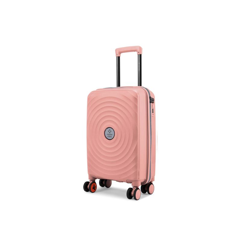 Nasher Miles Goa Hard-Sided Polypropylene Cabin Luggage Peach Trolley Bag (S)