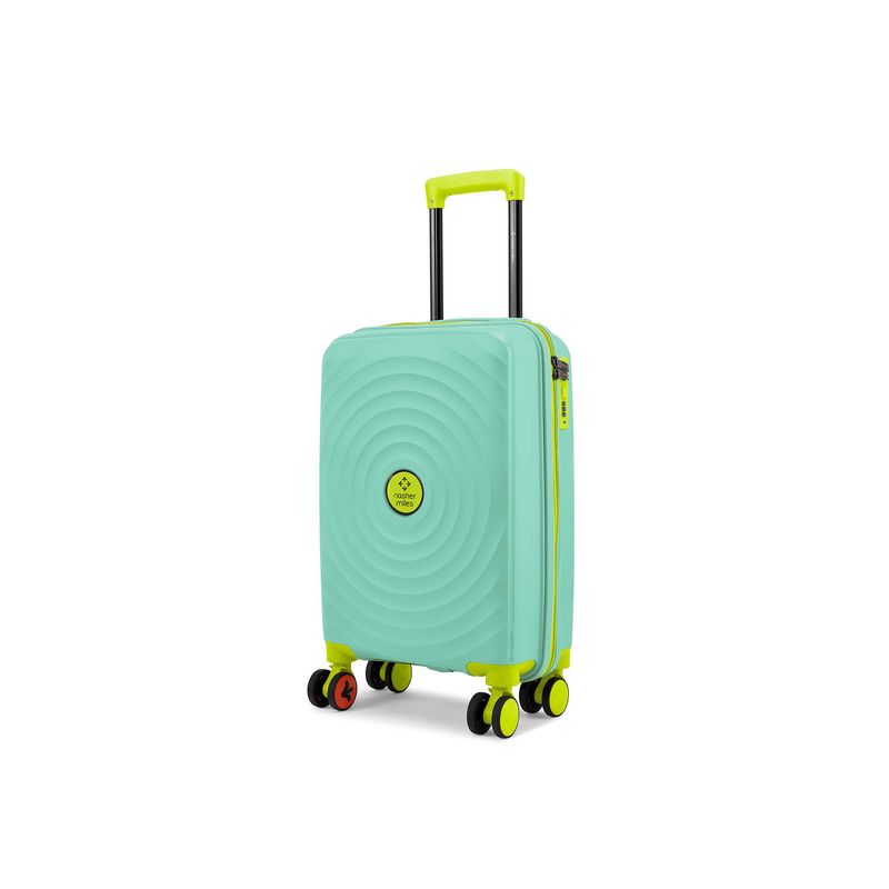 Nasher Miles Goa Hard-Sided Polypropylene Check-In Cyan Green Trolley Bag (L)