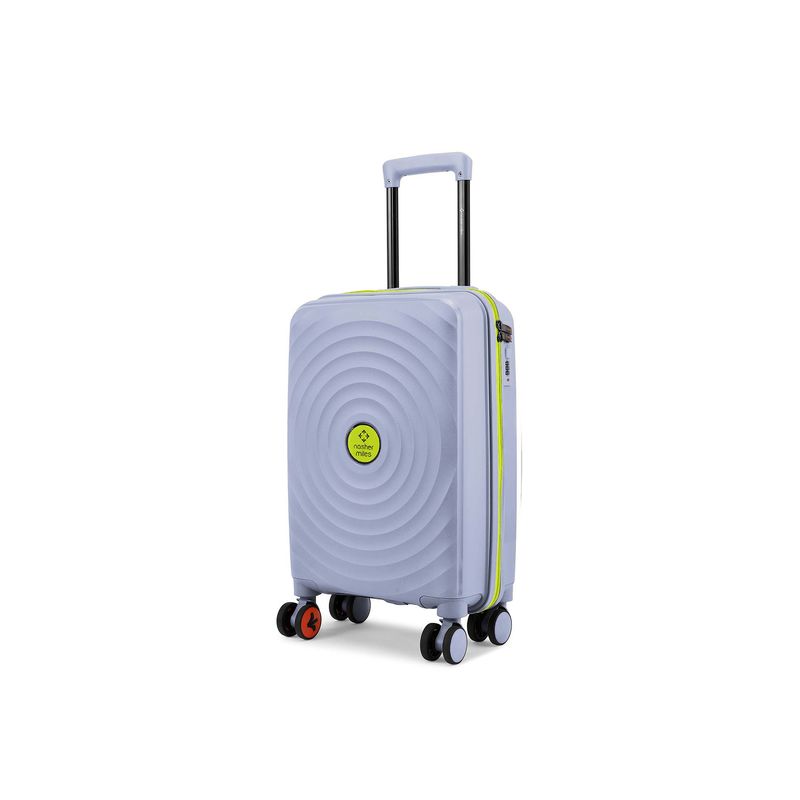 Nasher Miles Goa Hard-Sided Polypropylene Check-In Grey Fluorescent Green Trolley Bag (M)