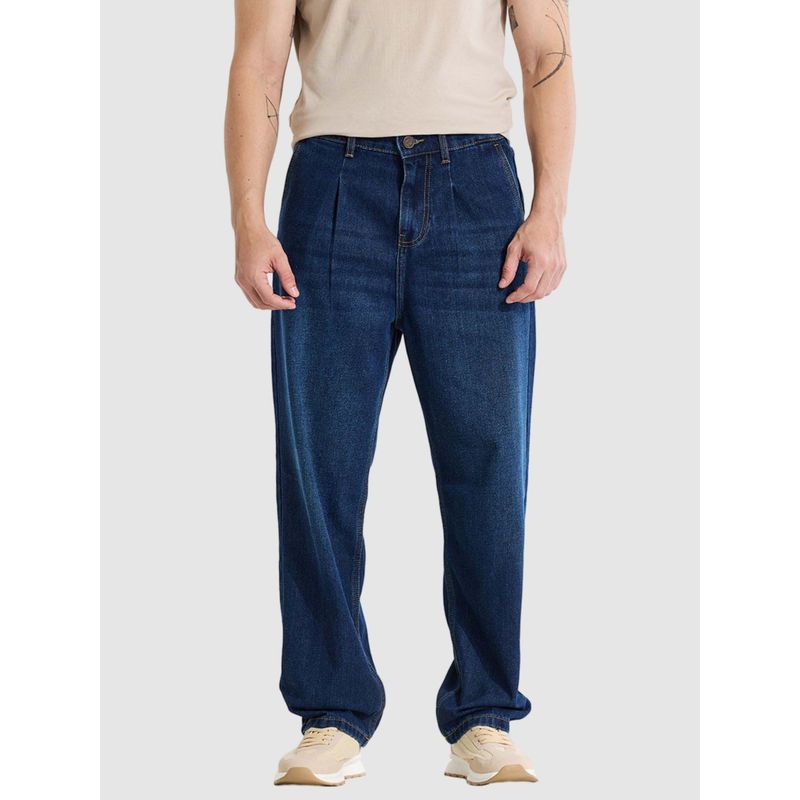Snitch Dark Blue Loose Fit Jeans (36)