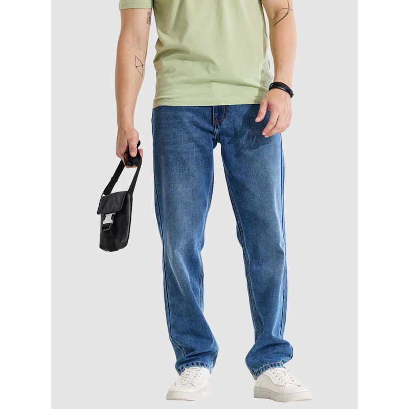 Snitch Blue Relaxed Fit Jeans (34)