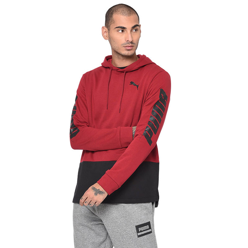 puma speed slant logo hoodie
