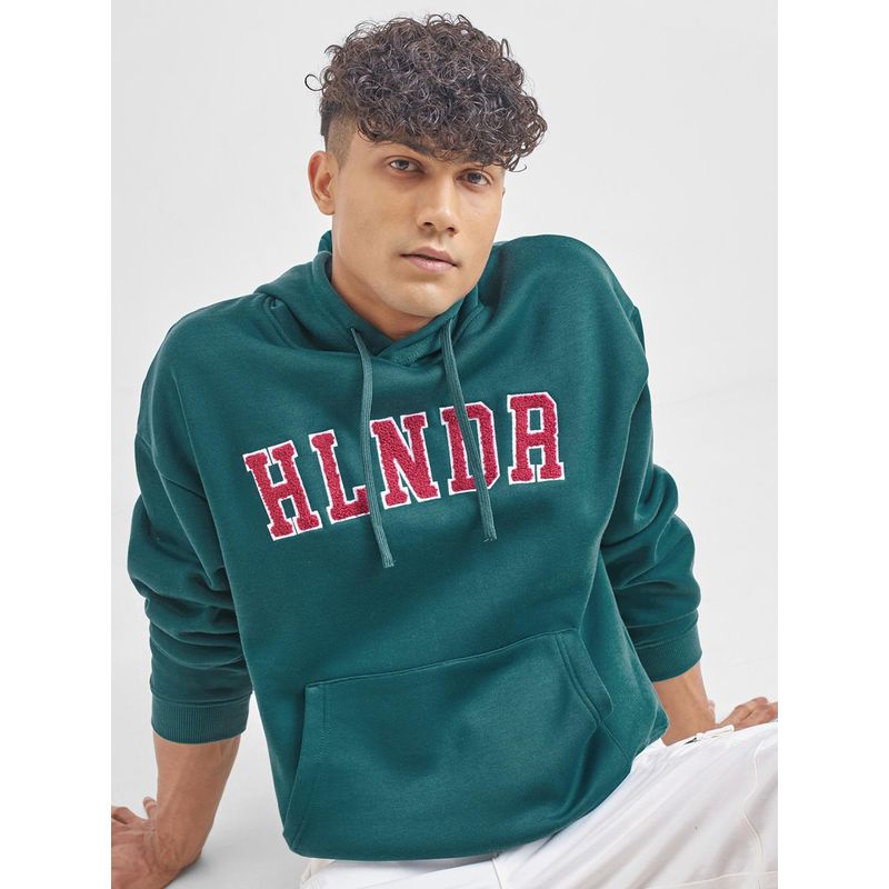 HIGHLANDER Mens Typography Graphic Pullover Hoodie (L)