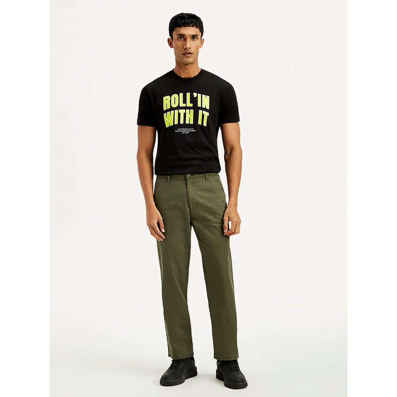 Levi's Men'S Olive Relaxed Straight Fit Chinos (30)
