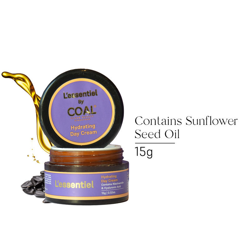 COAL Clean Beauty Hydrating Day Cream With Sunflower Seed Oil Hydrates, Moisturizes Skin