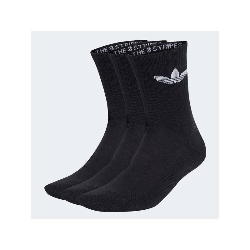 adidas Unisex Black Tr Crew S (Pack of 3) (S)