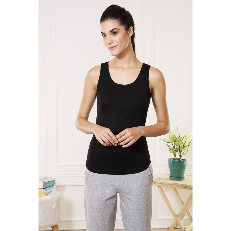 Van Heusen Women Antibacterial & Colour Fresh Tank Top - Black (S)