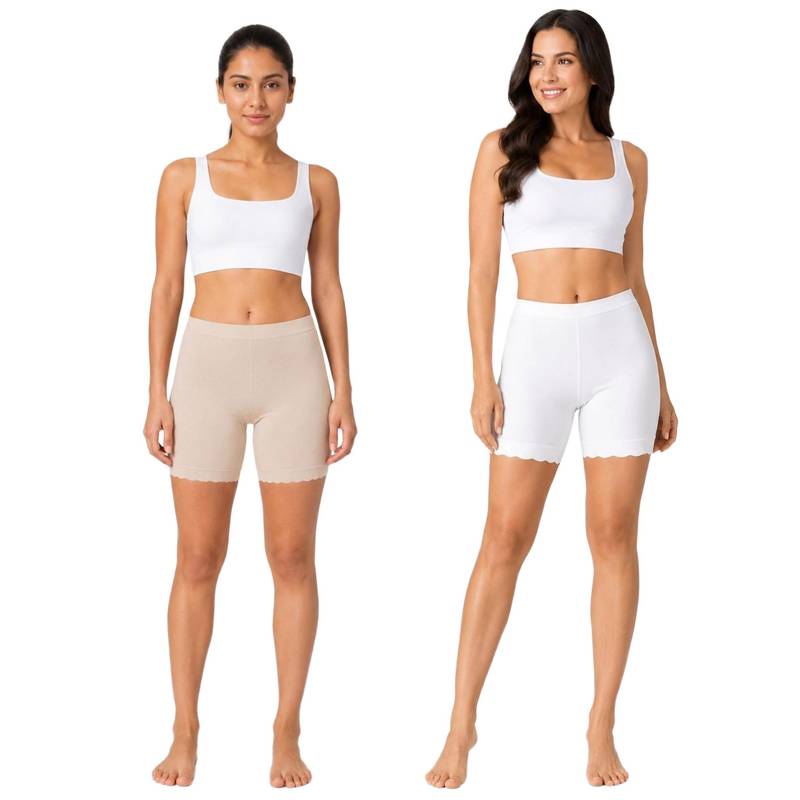 G Heist Multi-Color Women Solid Stretchable Cycling Boyshorts (S) (Pack of 2)