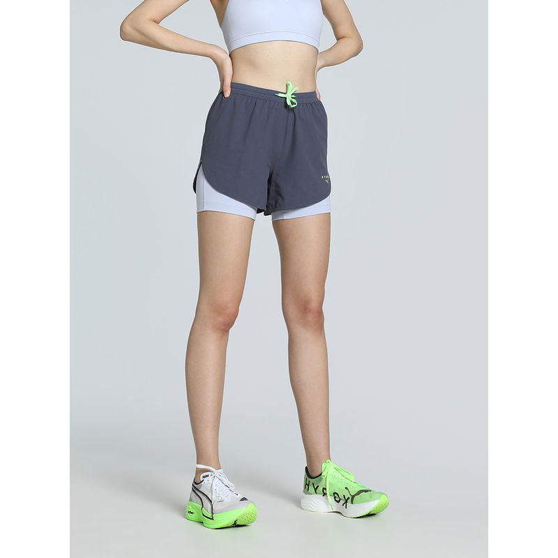 Puma X Hyrox 2In1 Women's Grey Shorts (XS) (XS)
