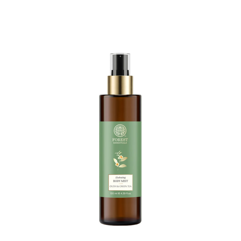Forest Essentials Body Mist Oudh & Green Tea - Long Lasting & Intense