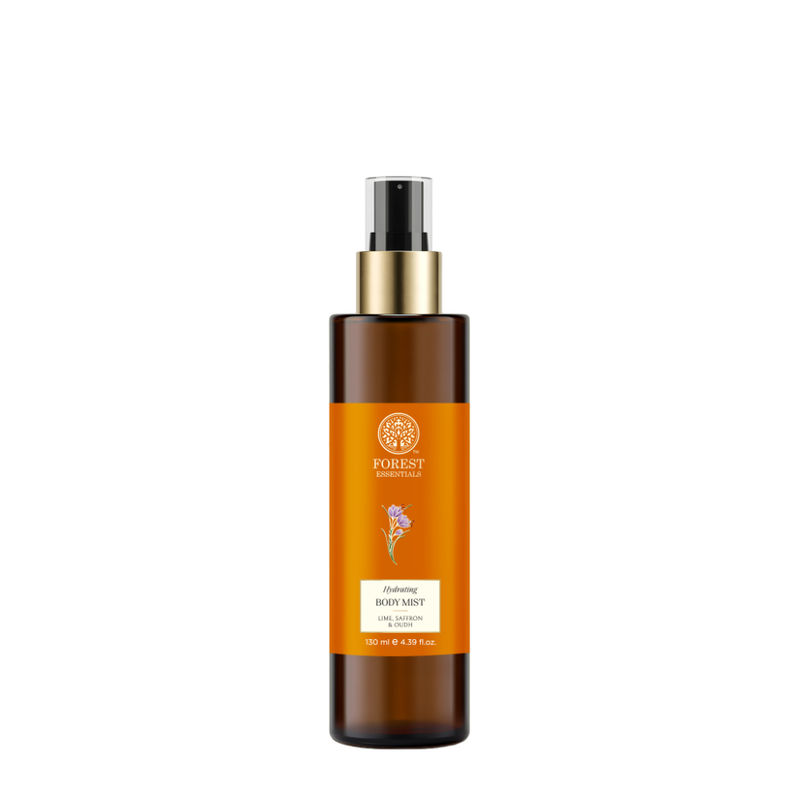 Forest Essentials Unisex Body Mist Lime, Saffron & Oudh Spray - Long Lasting & Intense