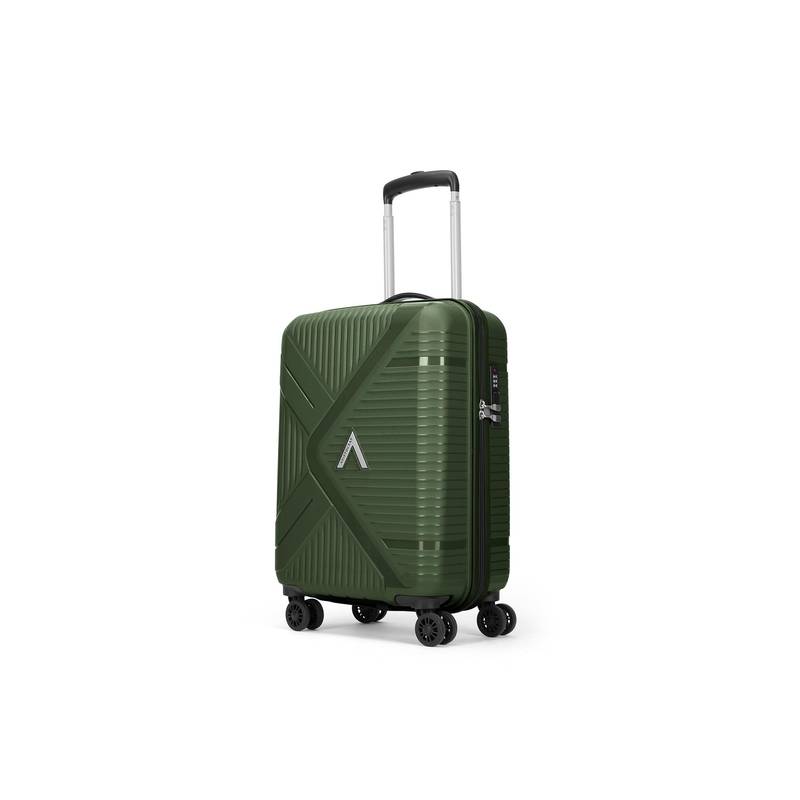 Aristocrat Unisex Envoy Hard Luggage Trolley Bag - Green (S)