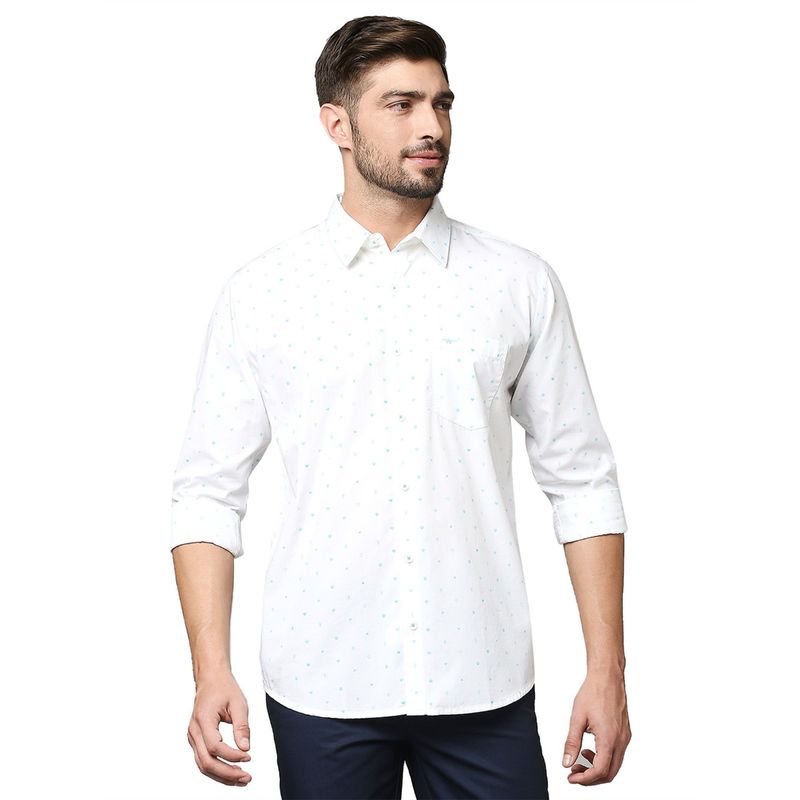 Park Avenue White Casual Shirt (S)