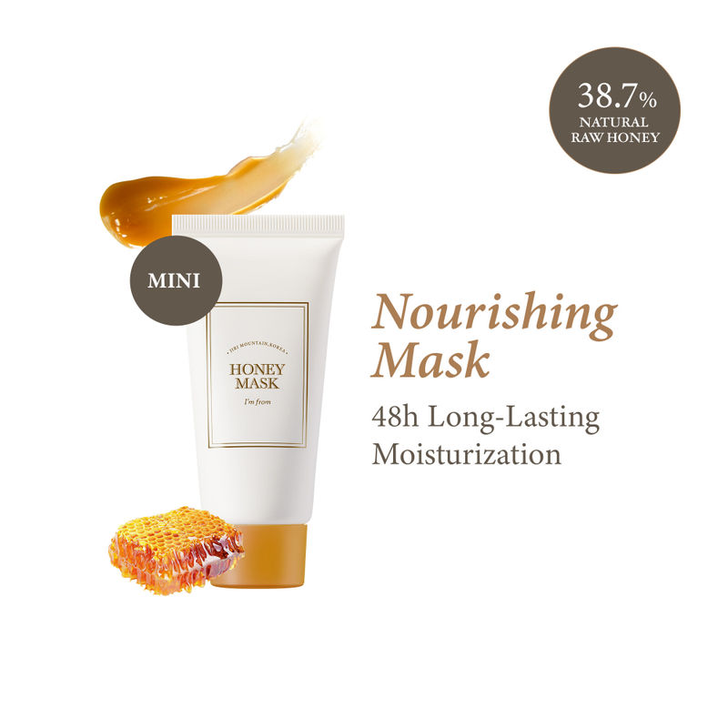 I'm From Honey Mask - Hydrating Korean Mask with Natural Honey for Soft, Smooth & Clear Skin